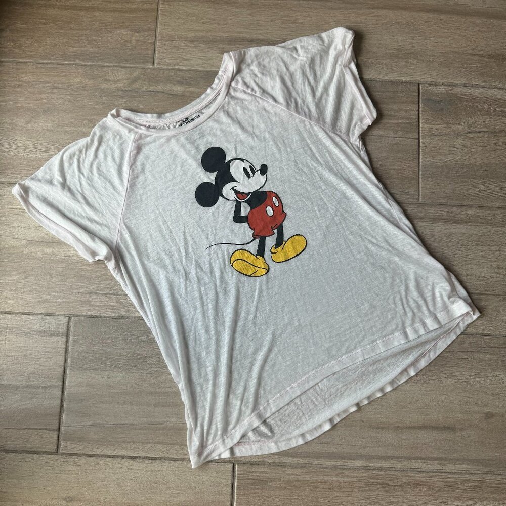 Disney Mickey Mouse White Graphic Tee – Women’s XXL